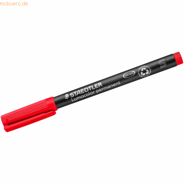 Staedtler Folienschreiber Lumocolor S permanent rot Staedtler Folienschreiber Lumocolor S permanent rot von Staedtler
