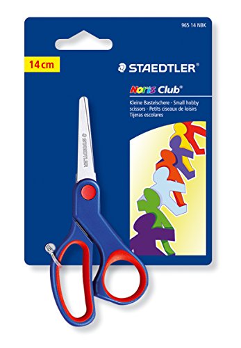 Staedtler Kinderschere Noris Club 14 cm, Ambidextrous, Stahl, blau von Staedtler