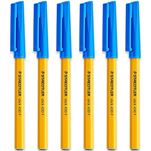STAEDTLER Kugelschreiber, 0,3 mm, 430 F, glatt, blaue Tinte, 6 St ck von STAEDTLER