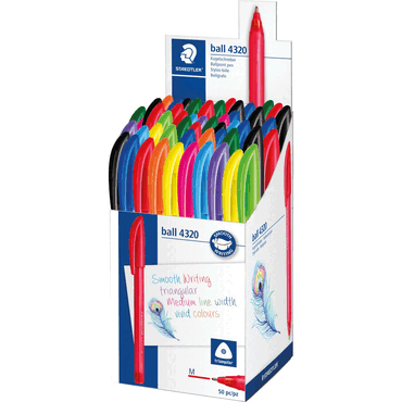 Staedtler Kugelschreiber ball 4320 M sortiert 50 Stück Staedtler Kugelschreiber ball 4320 M sortiert 50 Stück von Staedtler