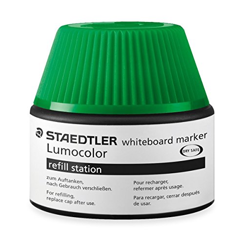 Staedtler Lumocolor whiteboard marker Nachfüllstation für 351/351 B, 15-20x Nachfüllen | 4x Nachfüllstation grün von Staedtler