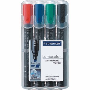 Staedtler Marker Lumocolor permanent 2-5mm 4-er Box von Staedtler