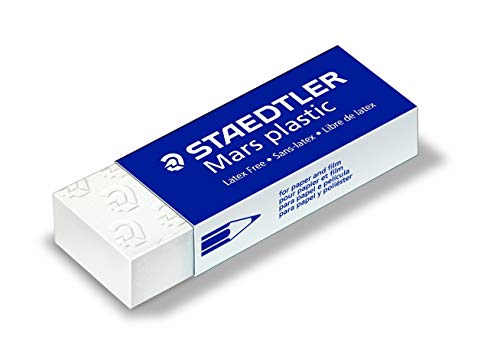 Staedtler Mars 2650BK2DA Kunststoff-Radiergummi, Selbstreinigung, 65°x°23°x°13°mm, 2 Stück Staedtler Mars 2650BK2DA Kunststoff-Radiergummi, Selbstreinigung, 65°x°23°x°13°mm, 2 Stück von Staedtler