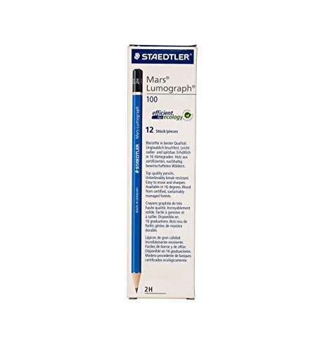 Staedtler Mars Lumograph Bleistift, 2H, 12 Stück Staedtler Mars Lumograph Bleistift, 2H, 12 Stück von STAEDTLER