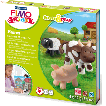 Staedtler Modelliermasse Fimo Kids Form & Play Farm von Staedtler