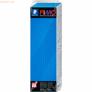 Staedtler Modelliermasse Fimo Professional 454g blau Großblock von Staedtler