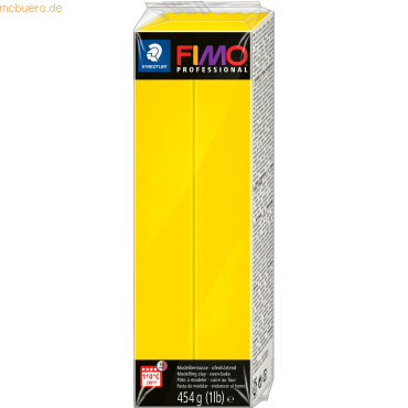 Staedtler Modelliermasse Fimo Professional 454g gelb Großblock von Staedtler