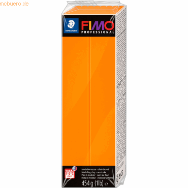 Staedtler Modelliermasse Fimo Professional 454g orange Großblock von Staedtler