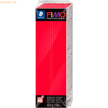Staedtler Modelliermasse Fimo Professional 454g rot Großblock von Staedtler
