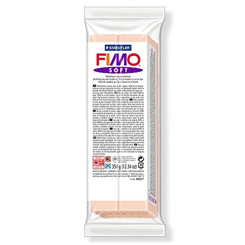 Staedtler Modelliermasse Fimo Soft, ofenhärtend, 350 g, haut hell, hohe Qualität Made in Germany, weich und soft, sofort modellierfähig, 8022-43 Staedtler Modelliermasse Fimo Soft, ofenhärtend, 350 g, haut hell, hohe Qualität Made in Germany, weich und soft, sofort modellierfähig, 8022-43 von STAEDTLER