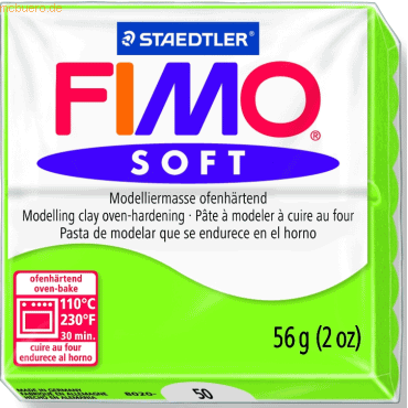 Staedtler Modelliermasse Fimo soft 56g apfelgrün von Staedtler