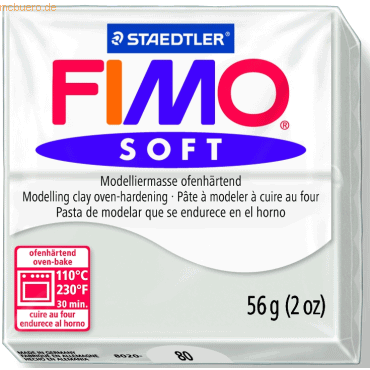 Staedtler Modelliermasse Fimo soft 56g delfingrau von Staedtler