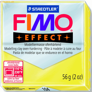Staedtler Modelliermasse Fimo soft 56g gelb transparent von Staedtler