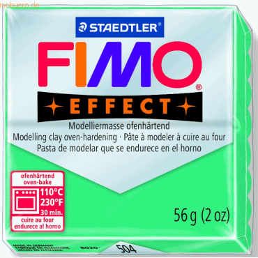 Staedtler Modelliermasse Fimo soft 56g grün transparent von Staedtler