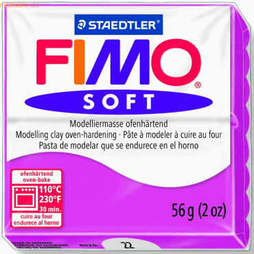Staedtler Modelliermasse Fimo soft 56g himbeere von Staedtler
