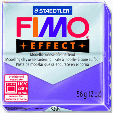Staedtler Modelliermasse Fimo soft 56g lila transparent von Staedtler