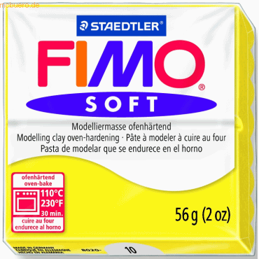 Staedtler Modelliermasse Fimo soft 56g limone von Staedtler