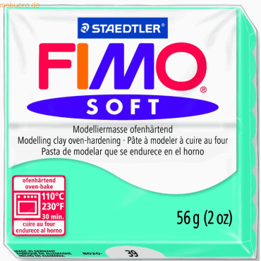 Staedtler Modelliermasse Fimo soft 56g pfefferminz von Staedtler