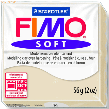 Staedtler Modelliermasse Fimo soft 56g sahara von Staedtler