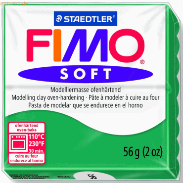 Staedtler Modelliermasse Fimo soft 56g smaragd Staedtler Modelliermasse Fimo soft 56g smaragd von Staedtler