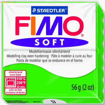 6 x Staedtler Modelliermasse Fimo soft 56g tropischgrün 6 x Staedtler Modelliermasse Fimo soft 56g tropischgrün von Staedtler