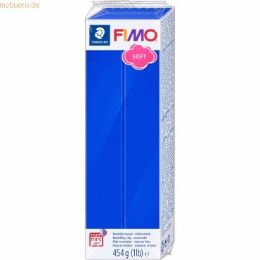 Staedtler Modelliermasse Fimo soft Kunststoff 454g brilliant blau Groß von Staedtler