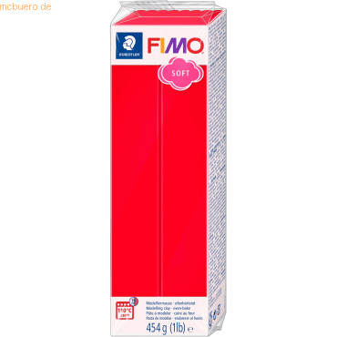 Staedtler Modelliermasse Fimo soft Kunststoff 454g indischrot Großbloc von Staedtler