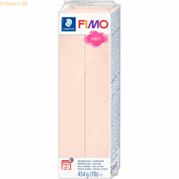 Staedtler Modelliermasse Fimo soft Kunststoff 454g rose Großblock von Staedtler