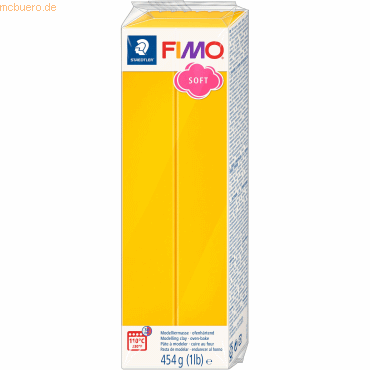 Staedtler Modelliermasse Fimo soft Kunststoff 454g sonnengelb Großbloc von Staedtler