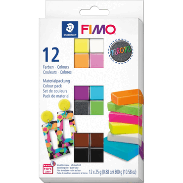 Staedtler Modelliermasse Set Fimo effect neon MP von Staedtler