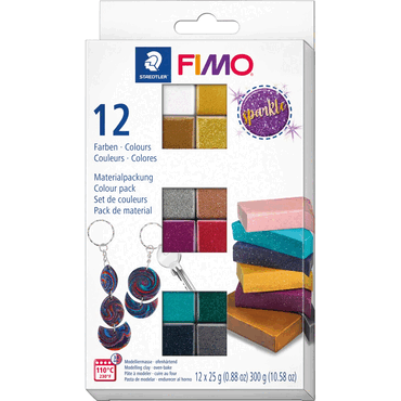 Staedtler Modelliermasse Set Fimo effect sparkle MP von Staedtler