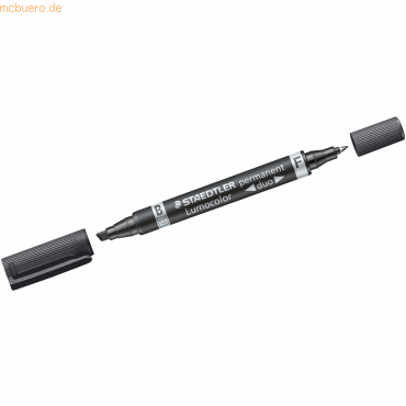 Staedtler Permanentmarker Lumocolor duo F/M schwarz Staedtler Permanentmarker Lumocolor duo F/M schwarz von Staedtler