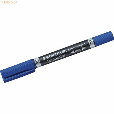 Staedtler Permanentmarker Lumocolor permanent duo blau Staedtler Permanentmarker Lumocolor permanent duo blau von Staedtler
