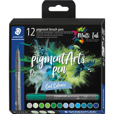 Staedtler Pigment brush pen Cool Colours 12 Stück Staedtler Pigment brush pen Cool Colours 12 Stück von Staedtler