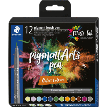 Staedtler Pigment brush pen Nature Colour 12 Stück Staedtler Pigment brush pen Nature Colour 12 Stück von Staedtler