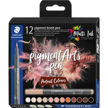 Staedtler Pigment brush pen Portrait Colours 12 Stück Staedtler Pigment brush pen Portrait Colours 12 Stück von Staedtler