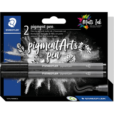 Staedtler Pigment pen intensiv schwarz 2 Stück von Staedtler