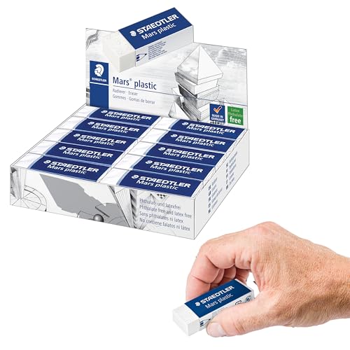 Staedtler Radiergummi Mars plastic 65x23x13 mm weiß von Staedtler