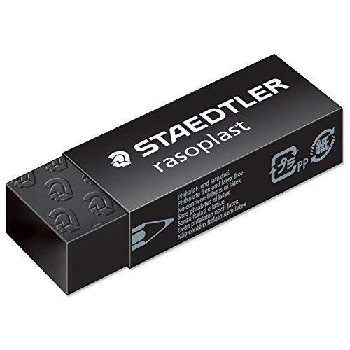 Staedtler Radiergummi Rasoplast, Schwarz, 3 Stück von Staedtler