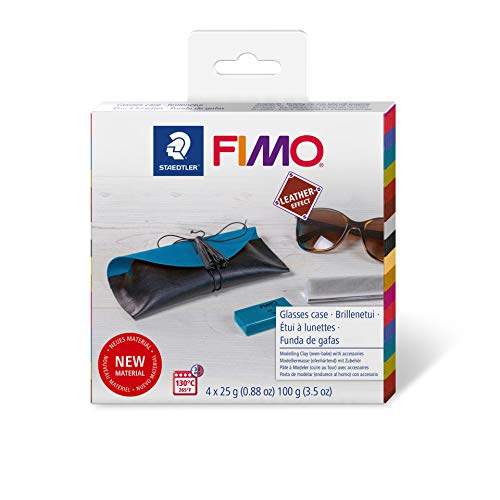 STAEDTLER FIMO Leather-Effect Set „Brillenetui“ mit Anleitung und Zubehör, ofenhärtende Modelliermasse für kreative Objekte im Leder-Look, lederähnliche Optik und Haptik, 8015 DIY4 STAEDTLER FIMO Leather-Effect Set „Brillenetui“ mit Anleitung und Zubehör, ofenhärtende Modelliermasse für kreative Objekte im Leder-Look, lederähnliche Optik und Haptik, 8015 DIY4 von Staedtler