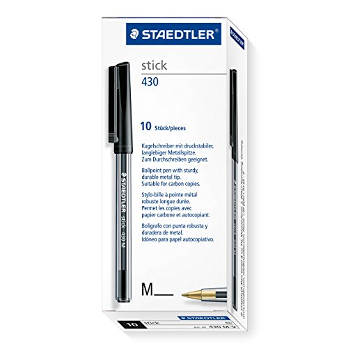STAEDTLER Stick 430 M-2 Kugelschreiber 10 Stück Schwarz STAEDTLER Stick 430 M-2 Kugelschreiber 10 Stück Schwarz von Staedtler