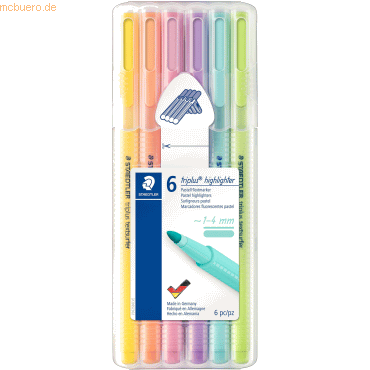 Staedtler Textmarker textsurfer triplus VE=6 Stück Staedtler Textmarker textsurfer triplus VE=6 Stück von Staedtler