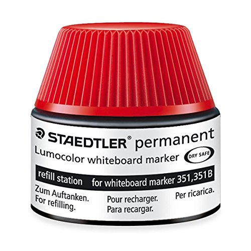 Staedtler Tinte fuer Marker Lumocolor refill station, 30 ml, (1 Stück, rot) von Staedtler