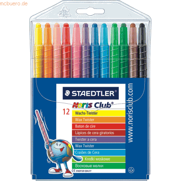 10 x Staedtler Wachs-Twister Noris Club VE=12 Stück von Staedtler