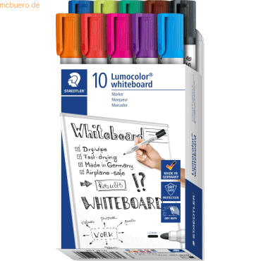 Staedtler Whiteboardmarker Lumocolor ca. 2mm VE=10 Stück Staedtler Whiteboardmarker Lumocolor ca. 2mm VE=10 Stück von Staedtler
