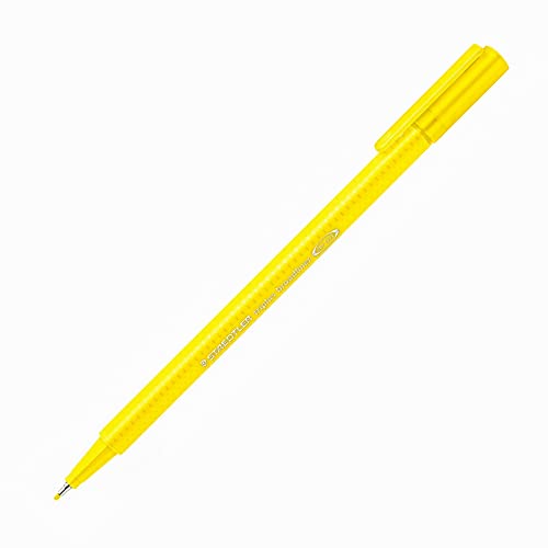 Staedtler triplus Kugelschreiber, fein, Gelb, Gelb, Dreieck, 0,8 mm, 1 Stück von Staedtler