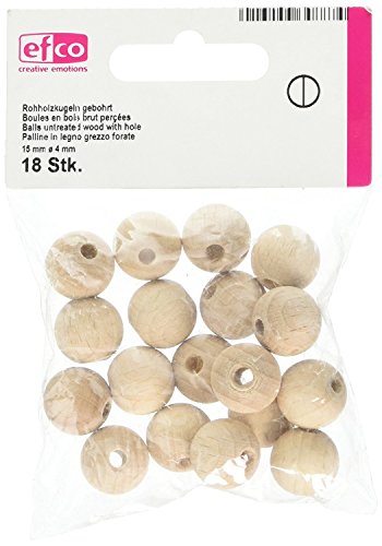 Stafil Austria GmbH Holzperlen Bastelkit, Holzperlen, 15 mm Durchmesser, 18 Stück, Bohrt, Hartholz, Klein, Bohème, Basteln, Erwachsen, Alle Staffeln, Nicht zusammenklappbar Stafil Austria GmbH Holzperlen Bastelkit, Holzperlen, 15 mm Durchmesser, 18 Stück, Bohrt, Hartholz, Klein, Bohème, Basteln, Erwachsen, Alle Staffeln, Nicht zusammenklappbar von Stafil Austria GmbH