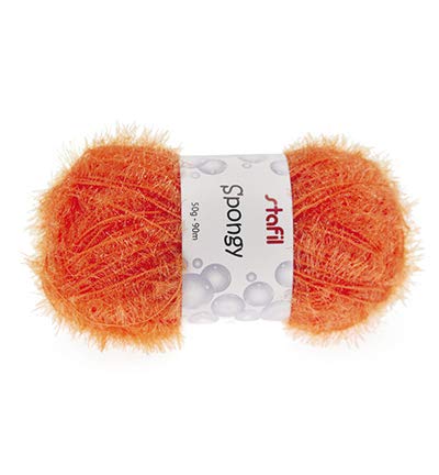 Wolle - Sponge Yarn Spongy, Orange von Stafil