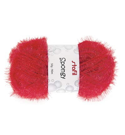 Wolle - Sponge Yarn Spongy, Red Wolle - Sponge Yarn Spongy, Red von Stafil