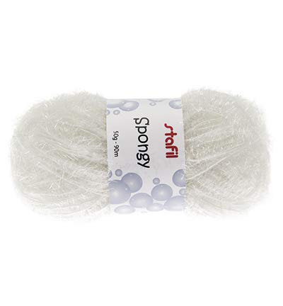 Wolle - Sponge Yarn Spongy, White von Stafil